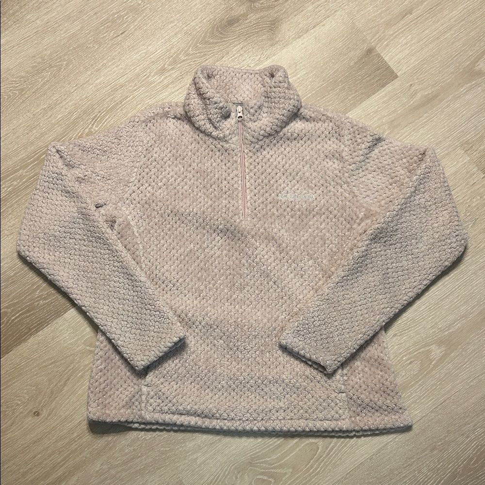 Columbia Beech Forest Quarter Zip Fleece Jacket - Pink